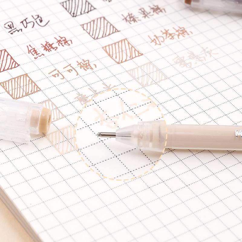 Набор из 9-ти цветов Высокоемкий Нейтральный Односторонний Набор Маркеров Специальная Ручка для Студентов Рисования Ведения Заметок и Выделения Ключевых Моментов