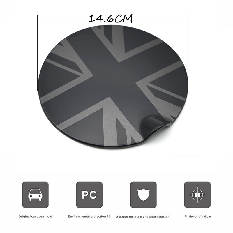 Brand New Plastic Car Fuel Tank Cap Cover StickerFor Mini Cooper One Hatchback R50 1.5T Car-Styling Decoration Car Accessories g6