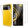Coque pour Xiaomi Poco M3 - Protection Silicone Souple + 2 Verres Trempé