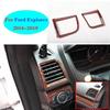 For Ford Explorer 2016-2019 Peach Wood Grain Console L&R Air Outlet Vent Trim 2X