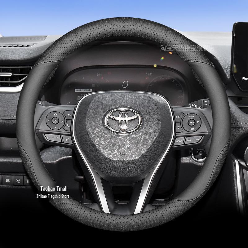 Ultra-Thin All-Season Steering Wheel Cover for 2024 Toyota RAV4 Hybrid