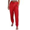 Women  Elastic High Waist Pant Casual Active  Fit Wide Leg Long Pants Trousers With Pockets