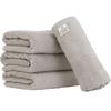 Towel Institute Bath Towel Dark Gray Set of 4 Cotton Highly Absorbent Lightweight Yarn Japan Technology [Air Softness] #027 100% Non-twisted