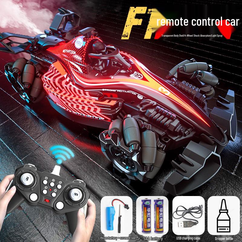 Cross-Border Gesture Sensing RC Drift Car: Four-Wheel Drive F1 Formula with Spray Feature