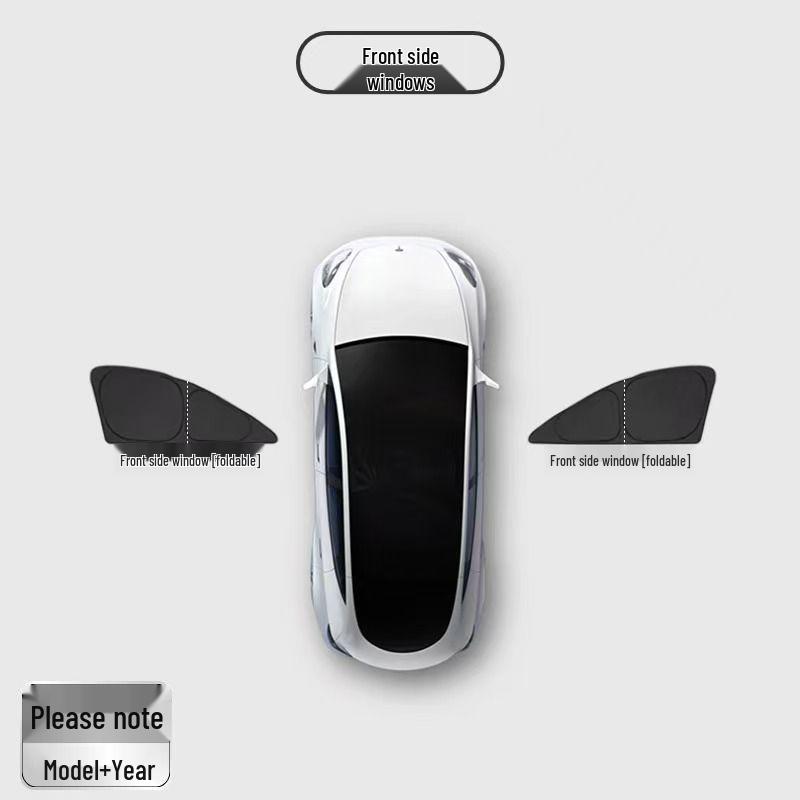Занавески для боковых окон кемпинга на природе для Tesla Model Y Renew 3 - Защита от солнца и теплоизоляция