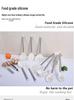 Набор силиконовых кухонных принадлежностей из 33 предметов, термостойкий, с антипригарной лопаткой и столовыми приборами из нержавеющей стали