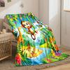 Jungle Adventure with Animals print blanket soft and cozy perfect for the living room bed sofa or a nap,gift