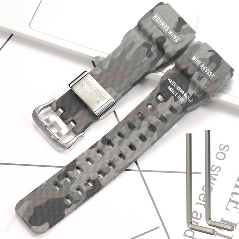 Запасной ремешок для часов из натуральной смолы, подходит для Casio G-Shock Master G Mudmaster GG-100 GWG-100 GSG-100, спортивный браслет