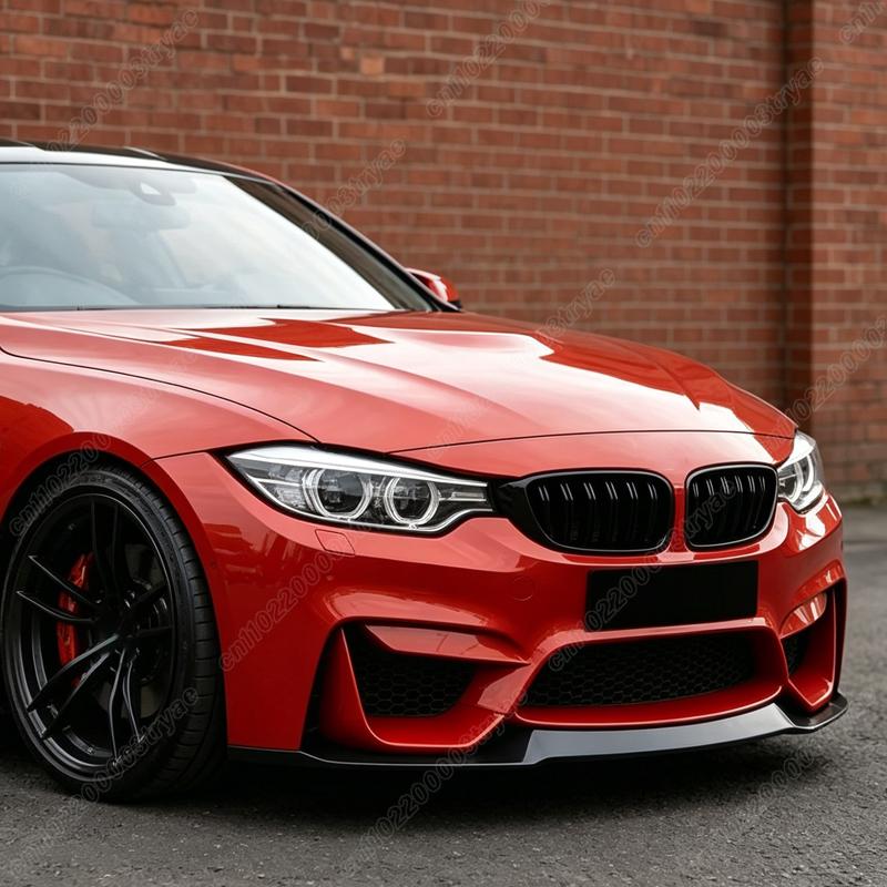 For BMW M3 F80 M4 F82 F83 2015 2016 2017 2018 2019 2020 Front Bumper Spoiler Lip CS Style Front Lip Splitter Modification Kit
