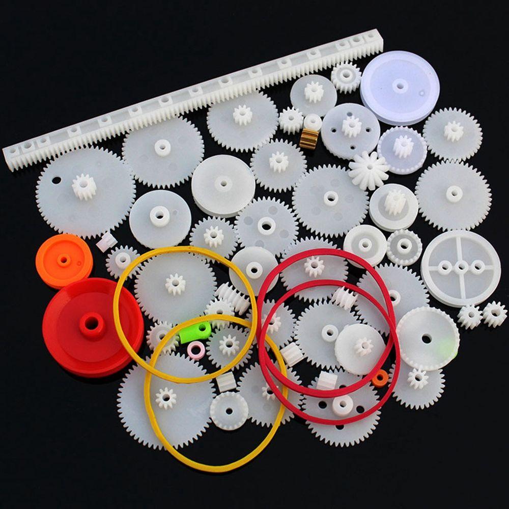 Robot Various Gear Toy Motor Car DIY Gear Assortment Axle Belt Bushings Package Kit Plastic Gears