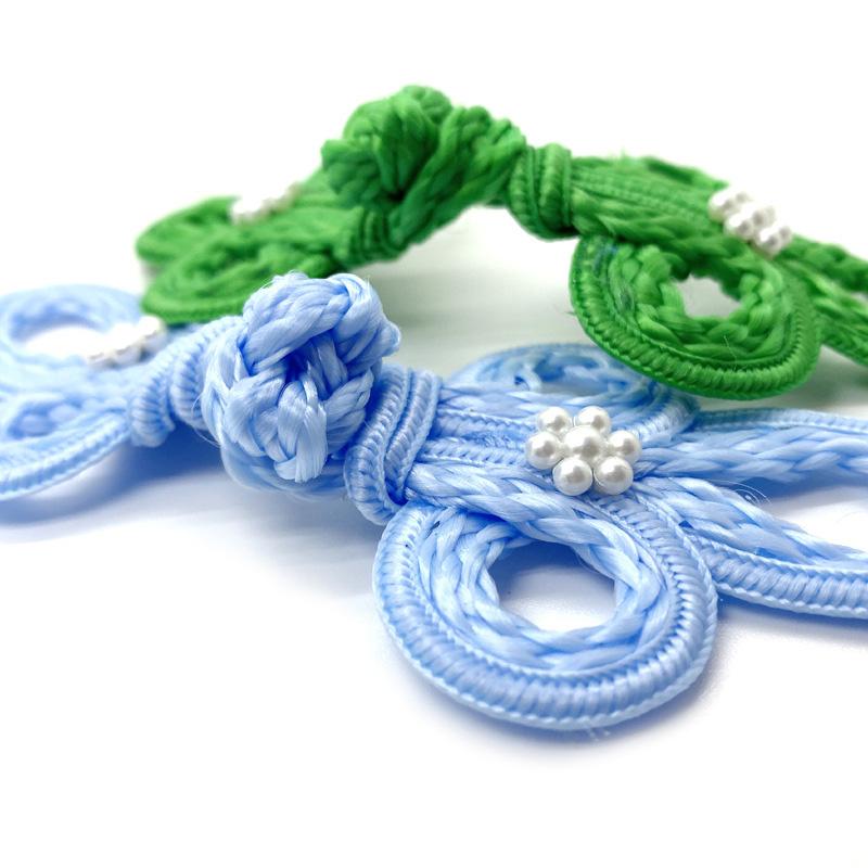 1 шт. Китайский узел в китайском стиле с цветком сливы, сделай сам, аксессуары для одежды ханьфу, ручная работа, пуговица для ципао, жемчуг