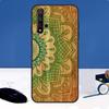 Деревянный чехол-мандала с цветочным узором для Huawei Nova Y90 Y91 Y60 Y61 Y70 10 9 SE 11 Pro 5T 11i 8i 3i P20 P40 P30 Lite