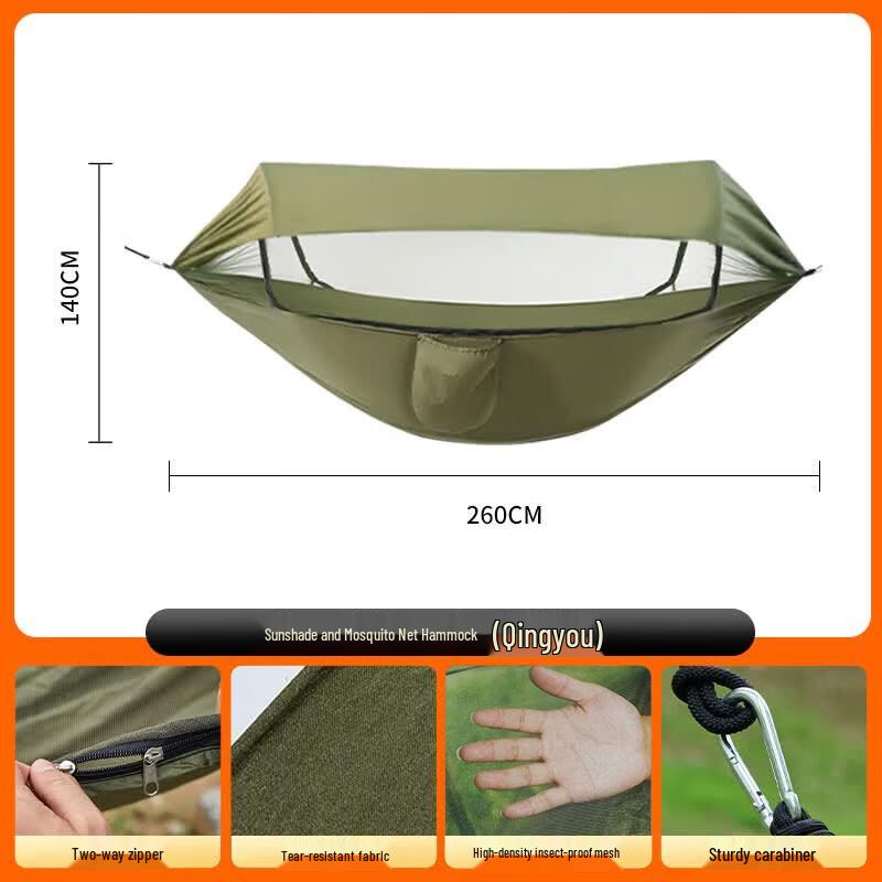 Outdoor Anti-Mosquito Hammock with Canopy