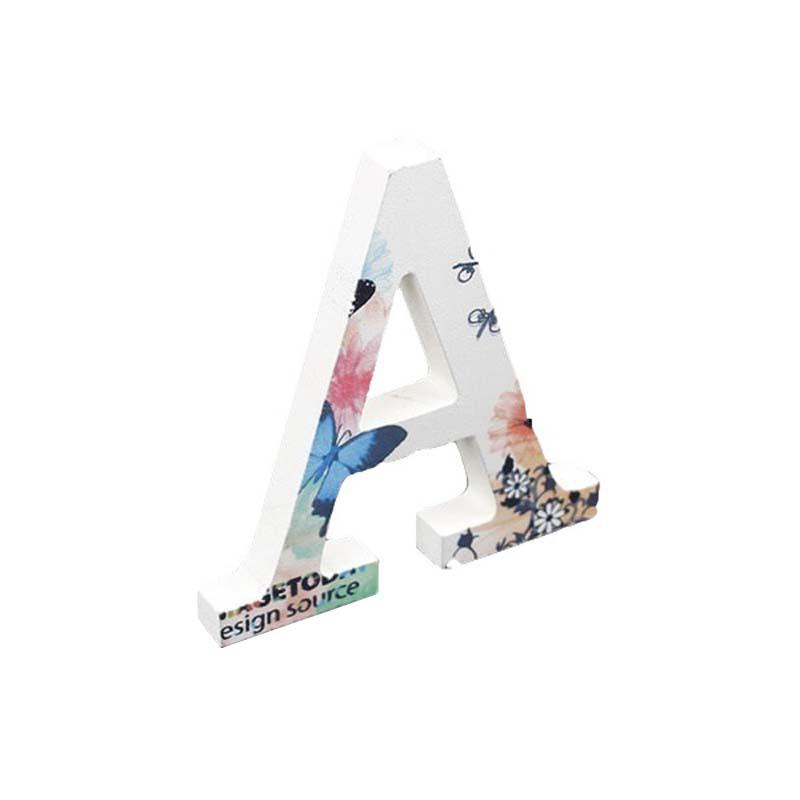 Wooden Alphabet Craft Letters Plaque Home Wedding Nursery Party Decoration