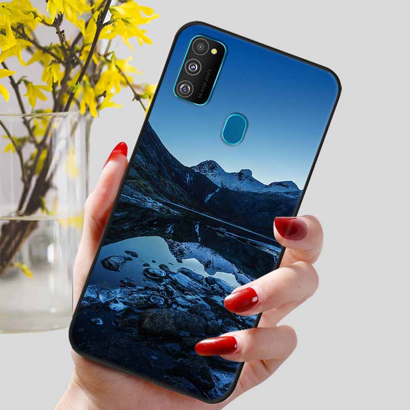 Чехол для Samsung Galaxy M21 Мягкий ТПУ Силиконовая Задняя Крышка для Galaxy A21S M30S M31 M 21 M21S M31S Чехлы для Телефонов Черные Оболочки Coques