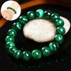 1PC Handmade Natural 8mm Green Malachite Round Gemstone Beads Stretch Bracelet