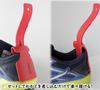 Shoehorn for Easy Shoe Putting On Without Bending Over. Clamp the Heel In Place. Lightweight, Plastic Construction. Easy To Use, Specially Designed
