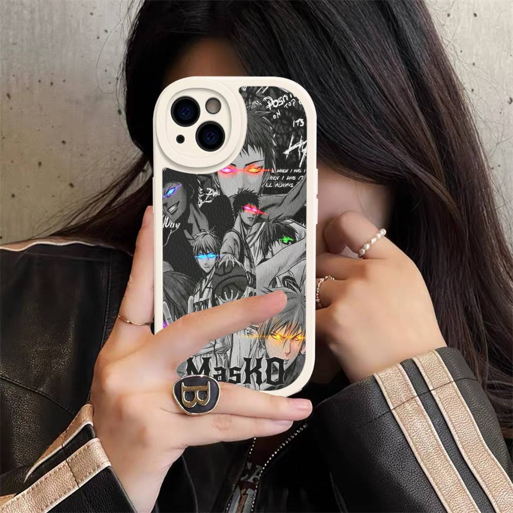 Чехол для телефона Kuroko's Basketball для iPhone 16 15 14 13 12 11 Pro Max Plus Мягкая кожаная крышка