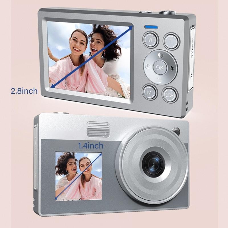Double Screen Retro Digital Camera 5000W High Pixel 16x Zooming For Students Teens Travel Photography