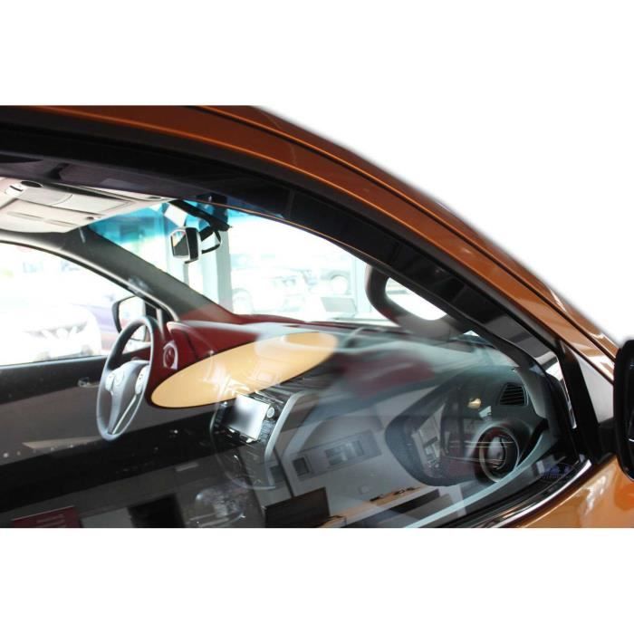 Déflecteurs d'air - J&J AUTOMOTIVE - Heko - Fumé - Acrylique renforcé - Pour Nissan Navara NP300