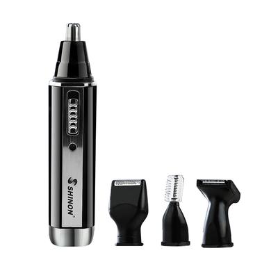 Многофункциональный электрический триммер для волос в носу, мини-бритва для волос в носу, 4 в 1, набор для стрижки бровей с висками