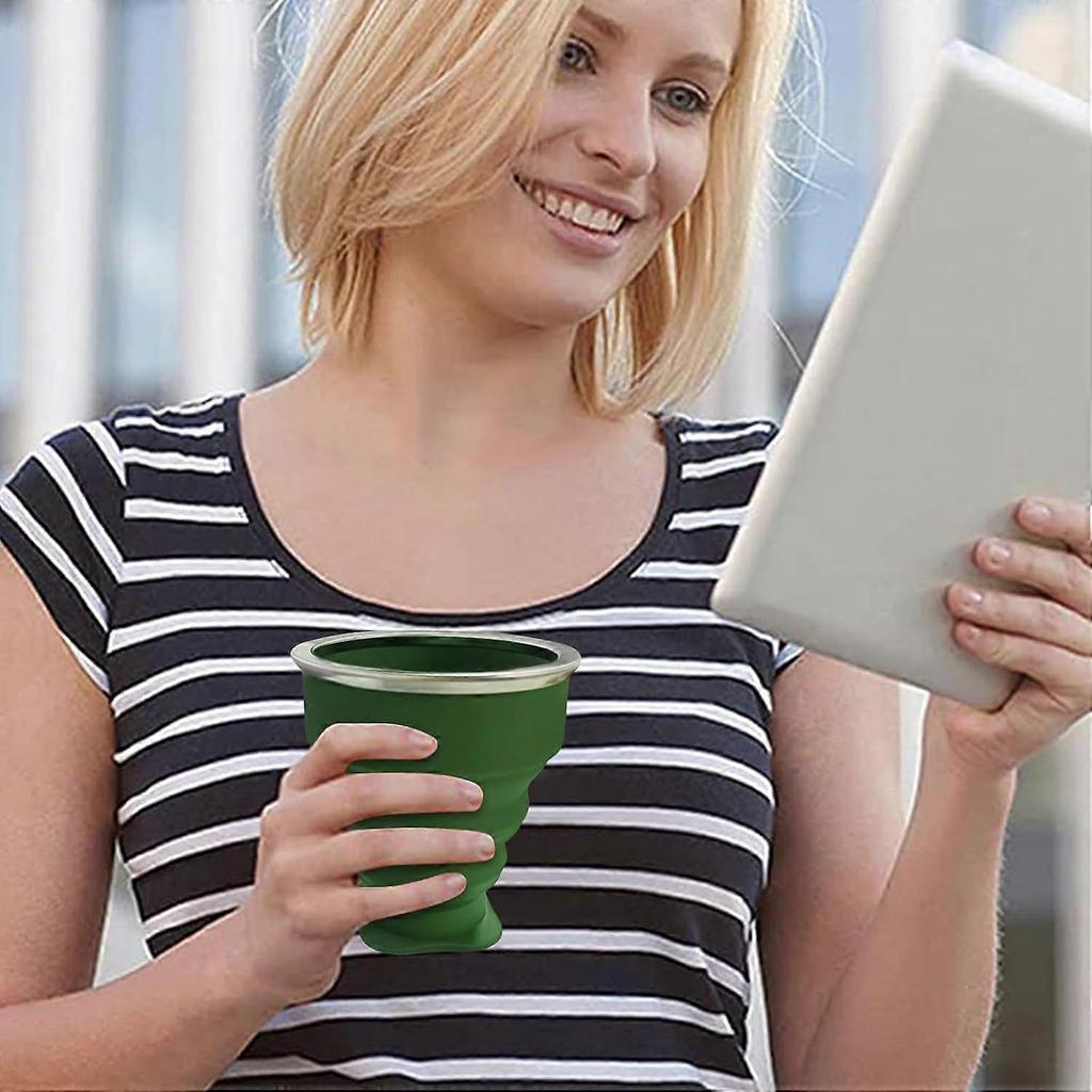 2025 Latest Model Collapsible Cup-Silicone Foldable Expandable Folding Drinking