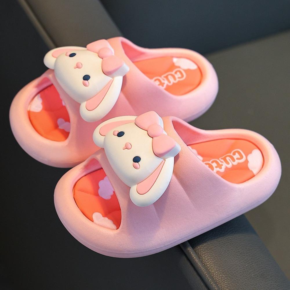 Cartoon Rabbit Children Slippers Anti-slip Children's Bathroom Sandals  Indoor