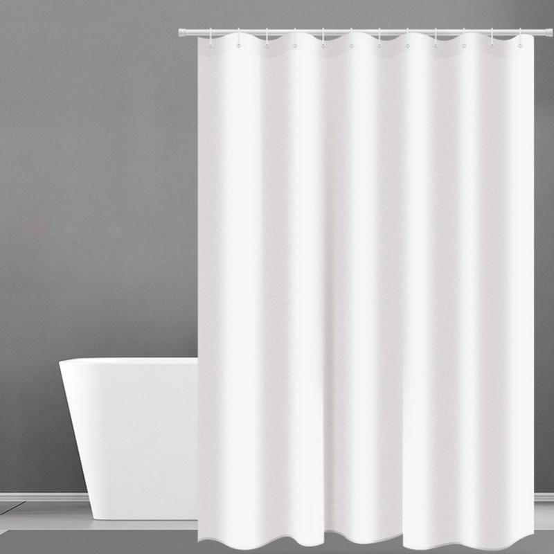 Shower Curtain Hotel Heavy Weight Shower Curtain Waterproof and Mildew Free Bath Curtains White Shower Curtains