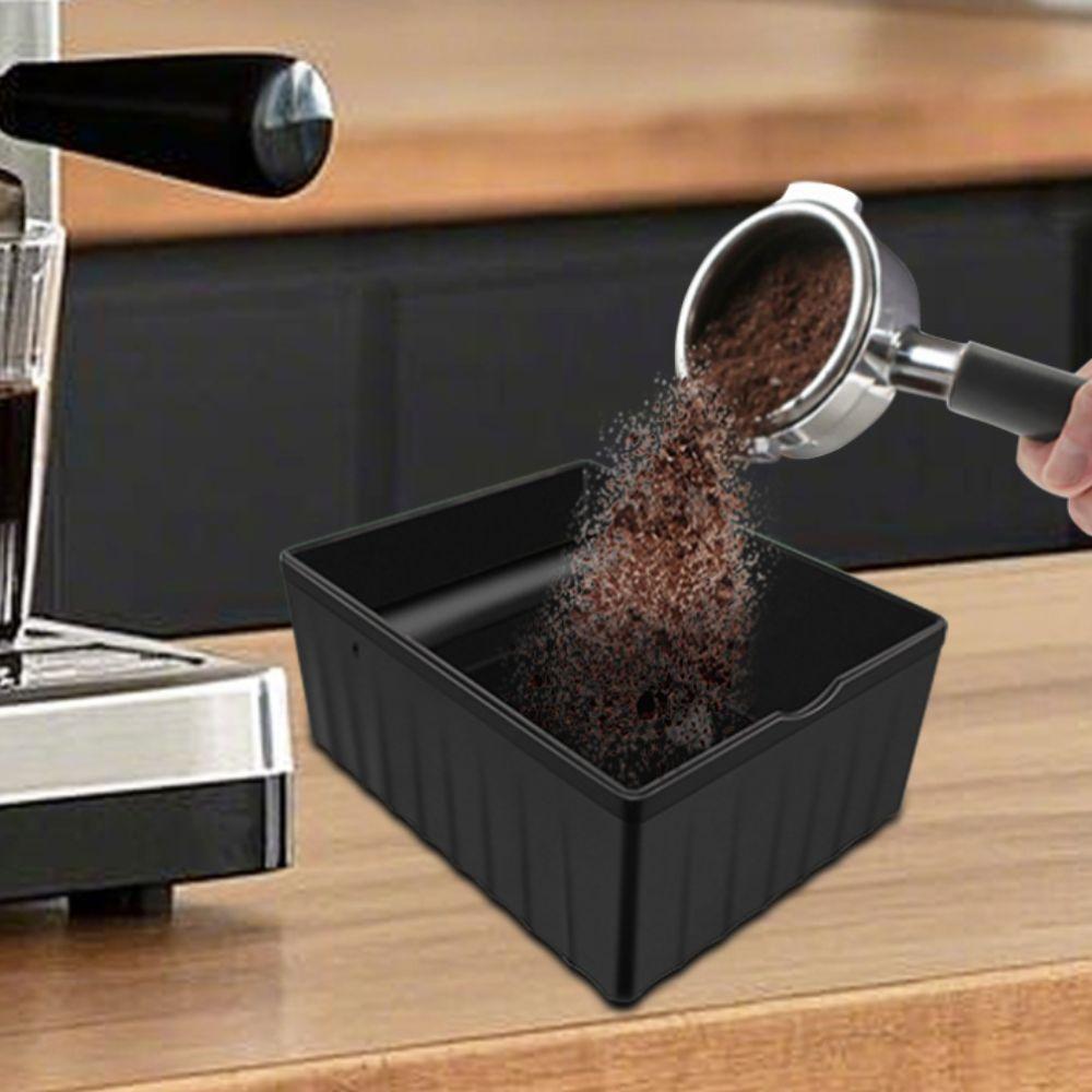 with Tapping Rod Coffee Knock Box Large Capacity Coffee Grind Waste Bin Baristas