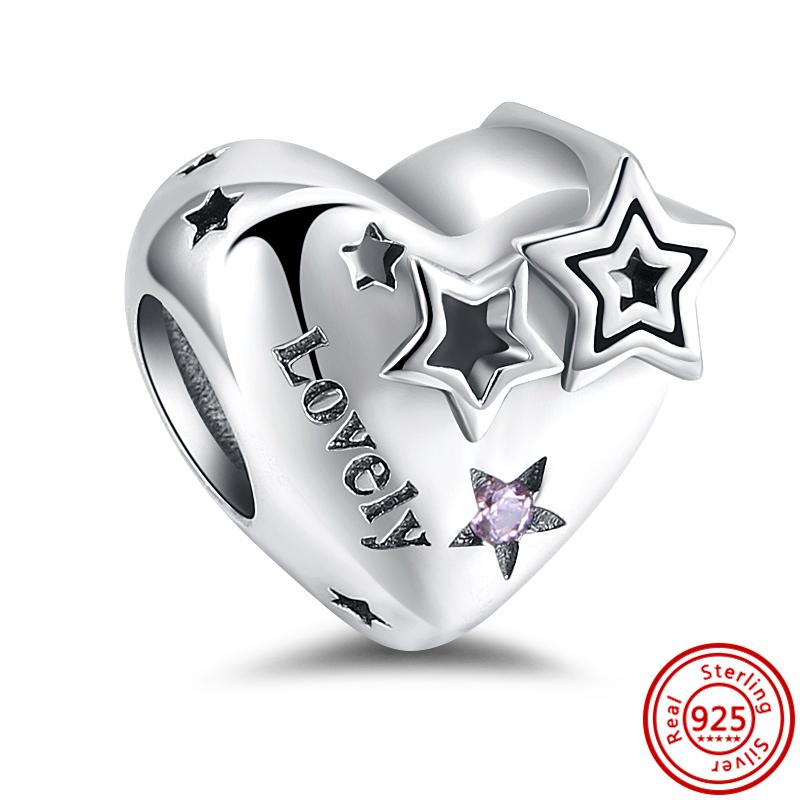 100% серебро S925, Ловец снов, яблоко, солнце, светится в темноте, светлячок, звезда, висячие подходят, оригинальные подвески, браслет, женские ювелирные изделия