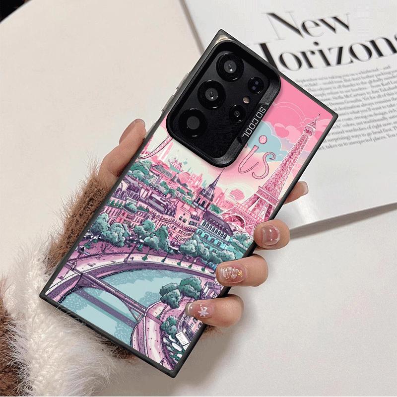 Франция Башня Эйфеля Париж Ударопрочный Чехол для Телефона для Samsung Galaxy S26 Edge S25 Ultra S24 FE S23 Plus S21 Чехол Защита от Падения Fundas