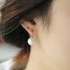 Women Imitation Pearls Ball Hook Earrings Eardrops Bridal Wedding Party Jewelry MIT