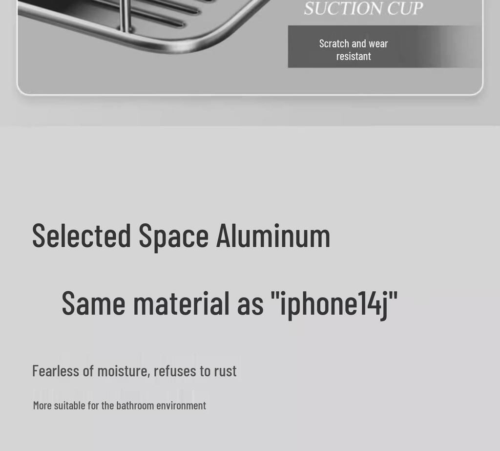 Настенная полка для ванной без сверления и органайзер для косметики