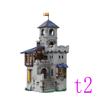 Мелкие детали сборные строительные блоки MOC-162144 1381 шт. средневековый замок крепость строительный развивающая игрушка строительная модель