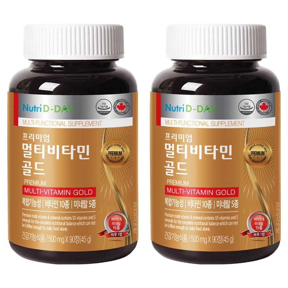 NutriDDay Premium Multivitamin Gold 90 Tablets 2 pcs