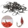 20 шт. рыболовный крючок с пружиной, прочный, из высокоуглеродистой стали, рыболовный крючок с зазубринами для ловли пресноводного соленого окуня, форели, карпа, аксессуары
