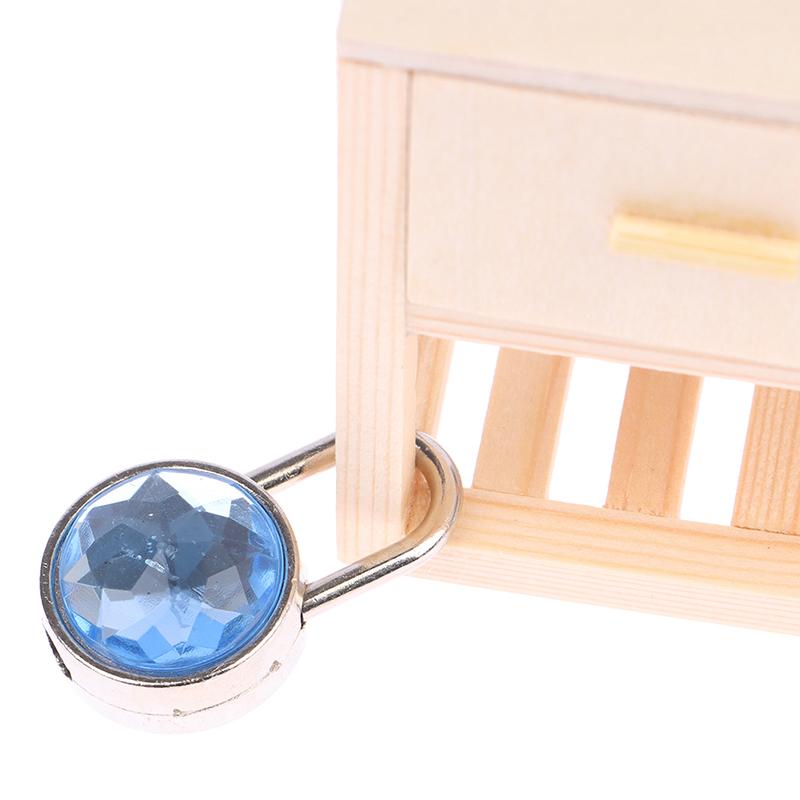 Мини Навесной Замок Круглой Формы Фурнитура для Багажа Замки с Ключом для Шкатулки для Драгоценностей Чемодана