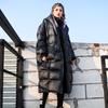 Новая корейская зимняя однотонная с капюшоном и длинными рукавами черная теплая свободная куртка с хлопковой подкладкой большого размера, женские парки, модные