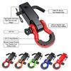 3/4" D Ring Bow Shackle Carbon Steel Tow Hook Kit Off-Road Receiver Hitch Mount for Trailer Recovery & Towing Accessories