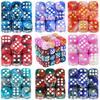 Premium Quality Pip D6 Dice Set for Table Board Gaming - 12mm Mixed Color, Pack of 10