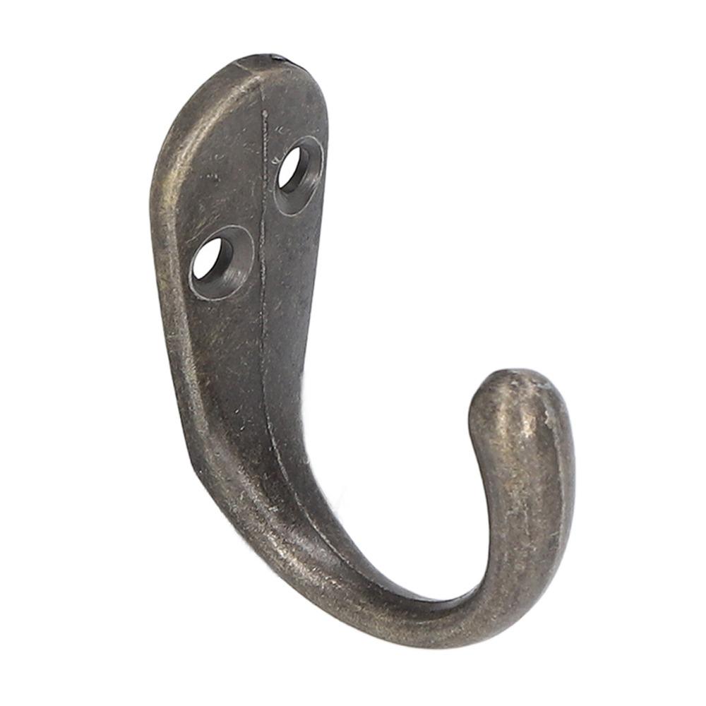 20pcs Bronze Vintage Wall Hooks Zinc Alloy Decorative Hanging Hooks Robe Hooks Wall Mounted