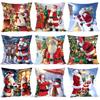 Рождественская наволочка на подушку с Сантой Декор для дома С Рождеством 2025 Navidad Natal Cristmas Xmas Подарок С Новым годом 2025