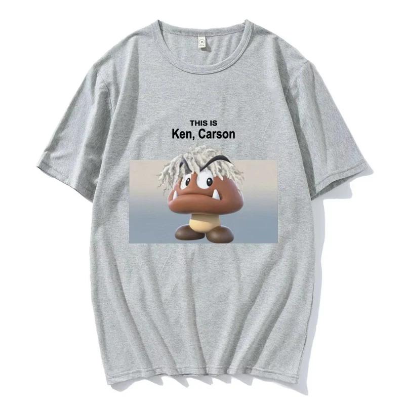 Vintage Funny This Is Ken Carson Meme T Shirt Unisex Summer Casual Oversized T Shirts Gothic Tshirts Streetwear
