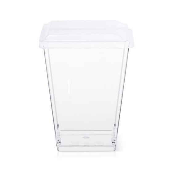 10Pcs Reusable Dessert Cups with Lids Clear Plastic Mousse Cups for Pudding Cheesecake Stackable Dessert Bowls for Parties Events