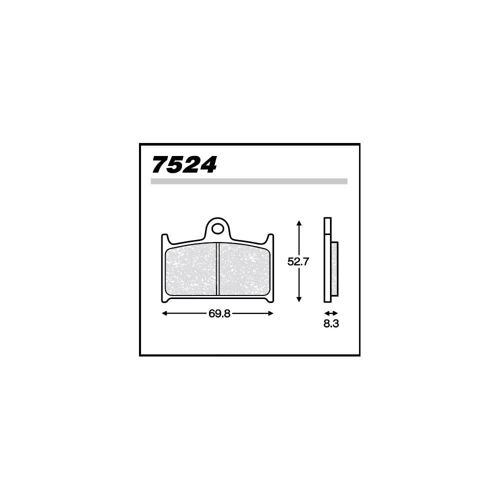 Тормозная колодка METALLICO 7524