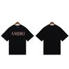 2210 Amiri 2025 Summer New Men's and Women's Loose High Quality Cotton Plus Size T-shirt Couple T-Shirt