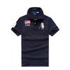 RogueWave Men's Polo Shirts Short Sleeve Business Casual Male T-shirts Embroidery Man Tees