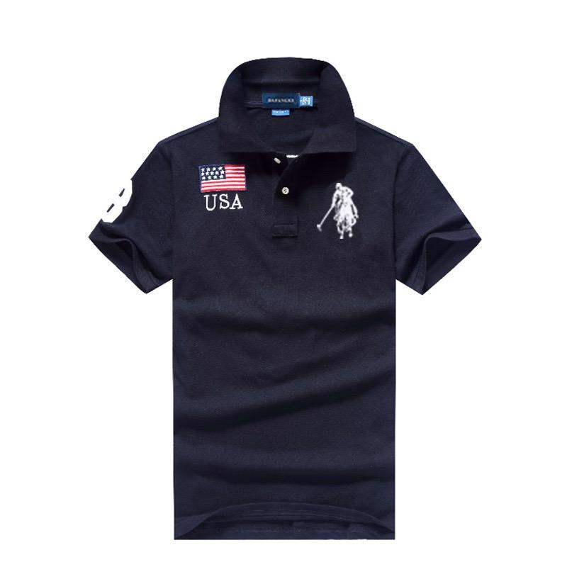 RogueWave Men's Polo Shirts Short Sleeve Business Casual Male T-shirts Embroidery Man Tees
