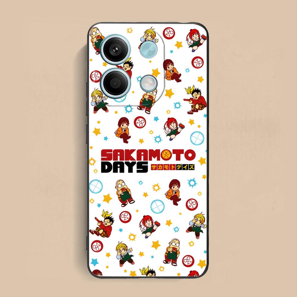 Sakamoto Days Mobile Phone Case for Xiaomi Redmi Note 14 13 12 11 S Pro Plus 4G 5G Colorful Printing Cover Pretty Luxury Cover