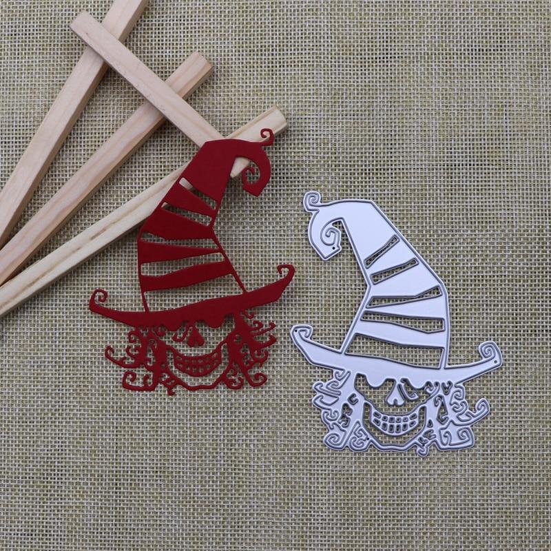 Клоун, волшебная шляпа, металлические штампы, формы для скрапбукинга, трафареты, ручная работа, тиснение, высечка